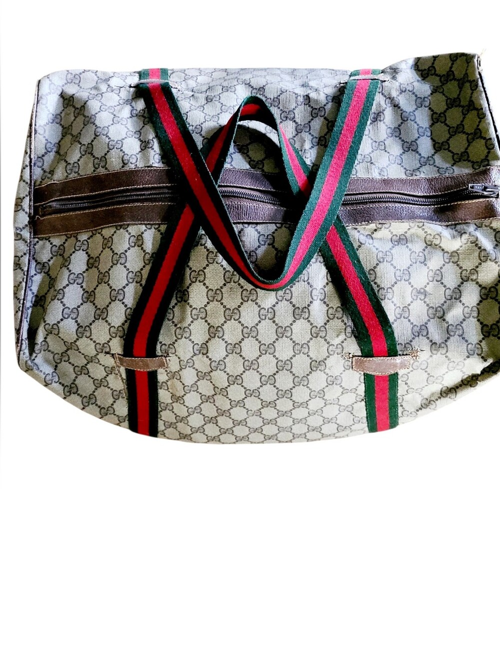 GUCCI Vintage Monogram Travel/Duffle Bag - Significant Wear - Picture 2 of 11